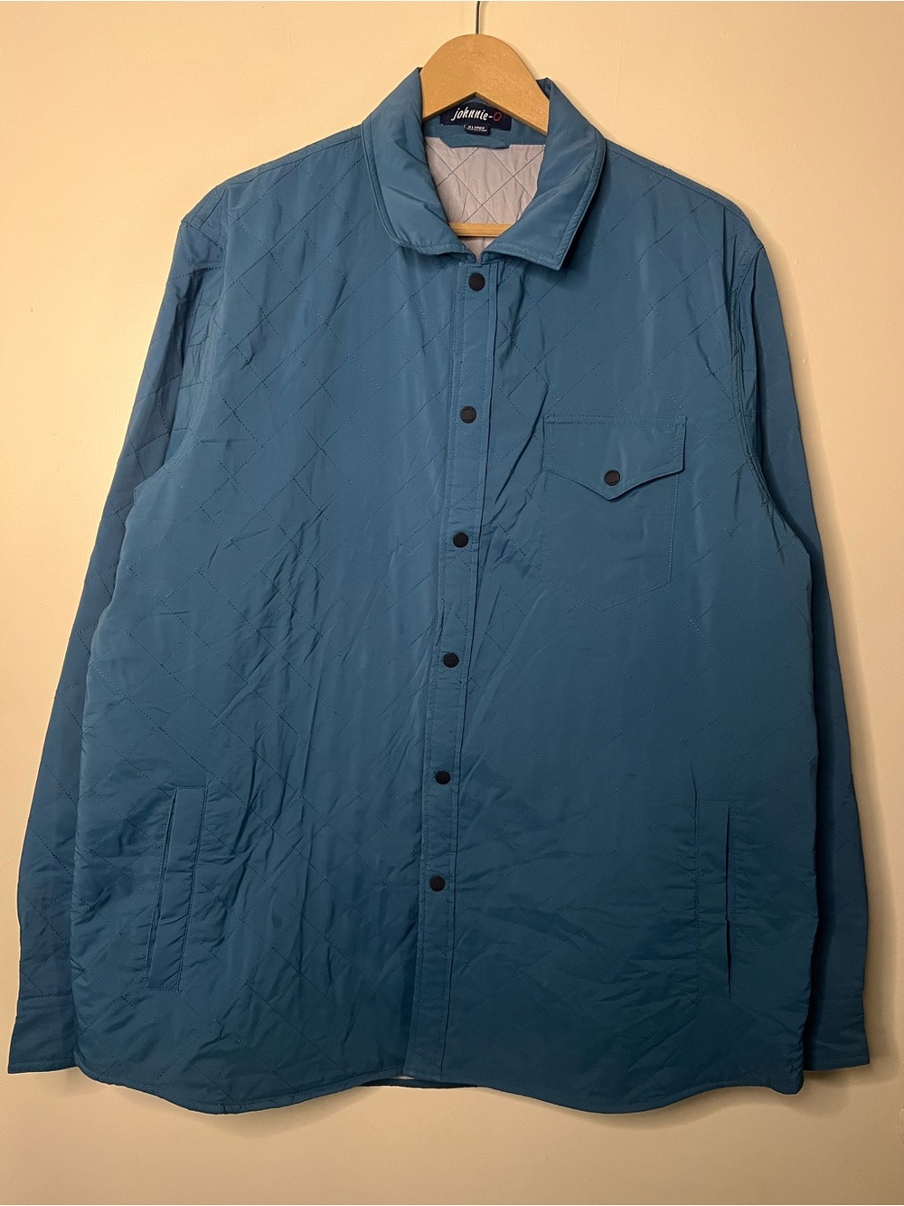 Johnnie-O Ojai Harbour Blue Quilted Chore Jacket Size XL